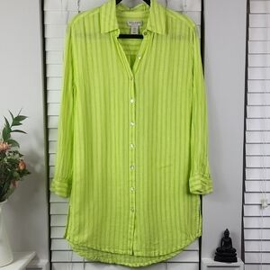 Martha Stewart Lime Green Tunic. Size S